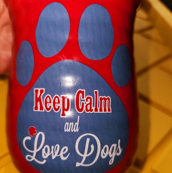 Denise East, "Love Dogs", Red Oversized Coffee Mug. - Picture 1 of 10